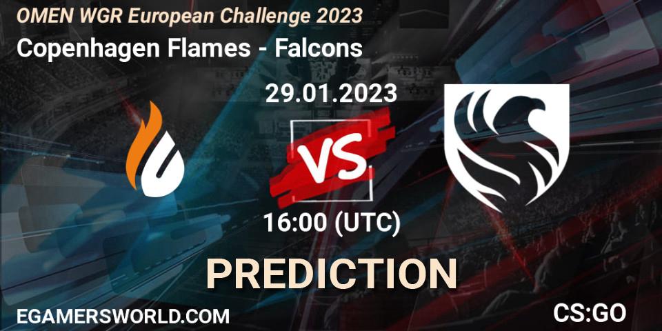 Copenhagen Flames - Falcons: ennuste. 29.01.23, CS2 (CS:GO), OMEN WGR European Challenge 2023