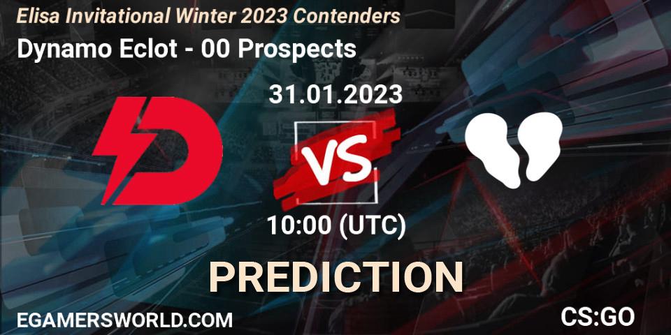 Dynamo Eclot - 00 Prospects: ennuste. 31.01.23, CS2 (CS:GO), Elisa Invitational Winter 2023 Contenders