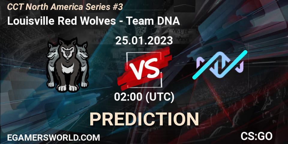 Louisville Red Wolves - Team DNA: ennuste. 25.01.23, CS2 (CS:GO), CCT North America Series #3