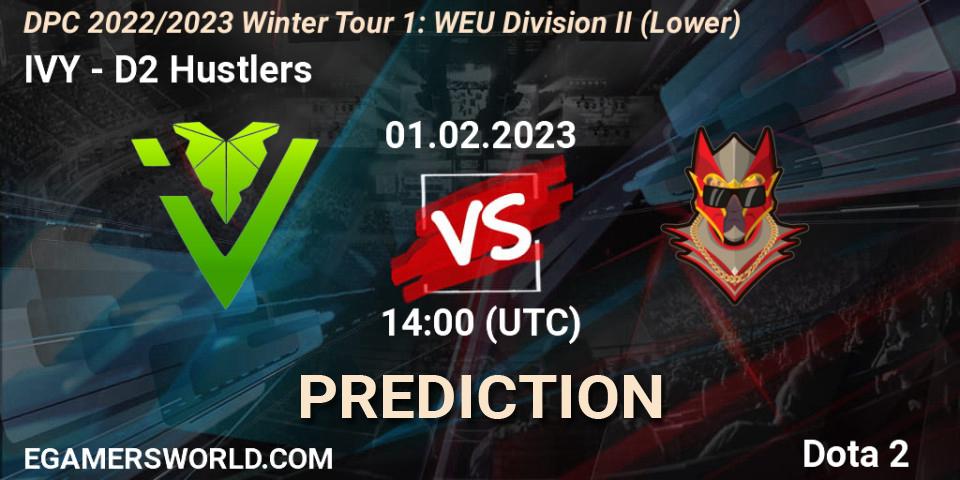IVY - D2 Hustlers: ennuste. 01.02.23, Dota 2, DPC 2022/2023 Winter Tour 1: WEU Division II (Lower)