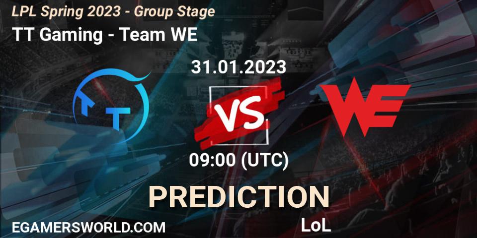 TT Gaming - Team WE: ennuste. 31.01.23, LoL, LPL Spring 2023 - Group Stage