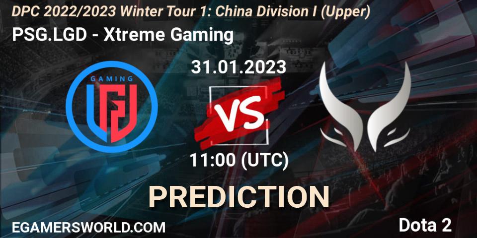 PSG.LGD - Xtreme Gaming: ennuste. 31.01.23, Dota 2, DPC 2022/2023 Winter Tour 1: CN Division I (Upper)