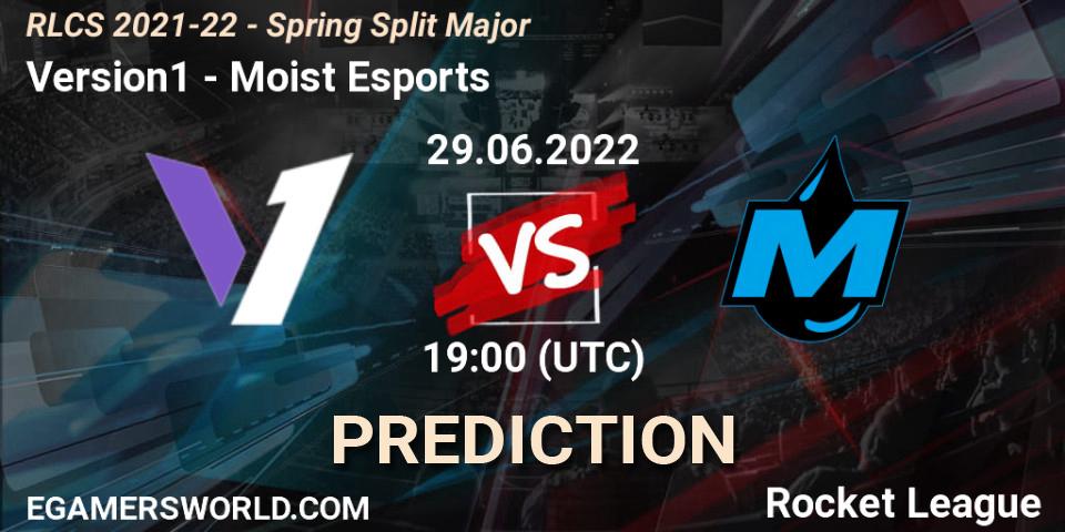 Version1 - Moist Esports: ennuste. 29.06.22, Rocket League, RLCS 2021-22 - Spring Split Major