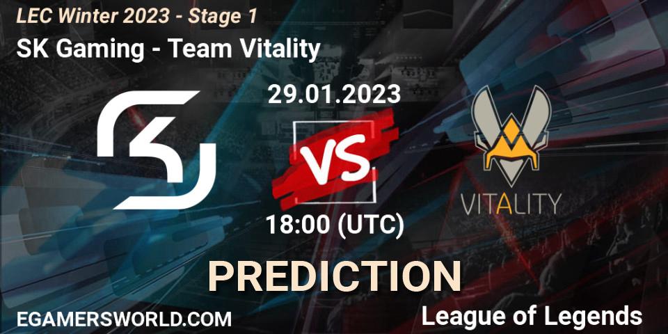 SK Gaming - Team Vitality: ennuste. 29.01.23, LoL, LEC Winter 2023 - Stage 1