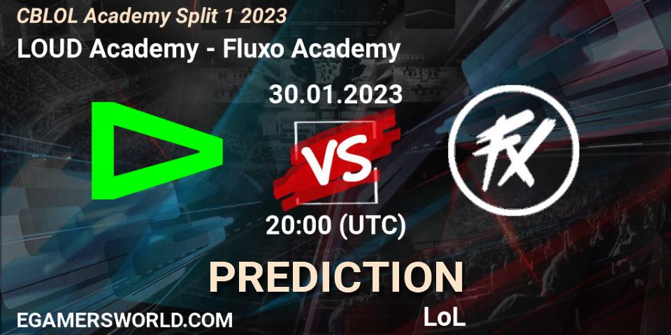 LOUD Academy - Fluxo Academy: ennuste. 30.01.23, LoL, CBLOL Academy Split 1 2023