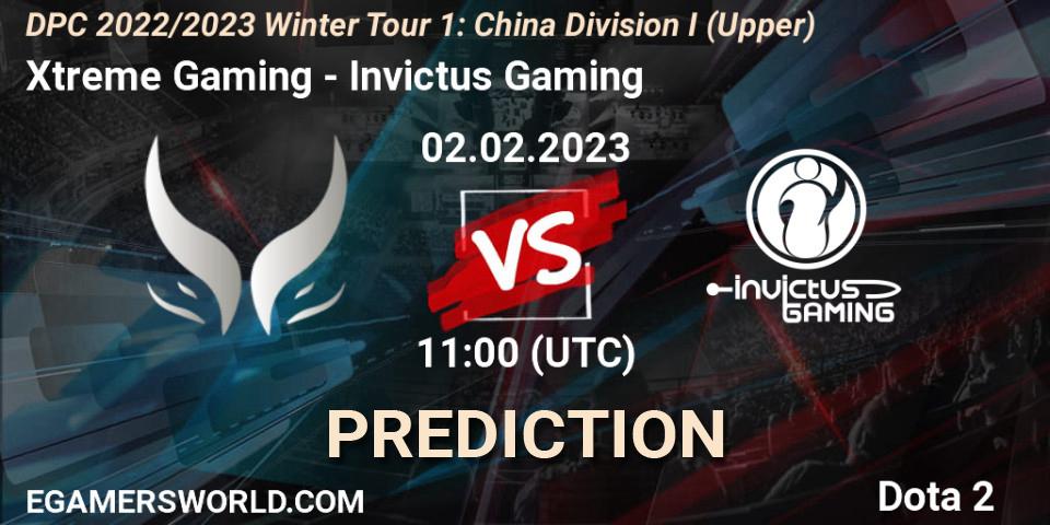 Xtreme Gaming - Invictus Gaming: ennuste. 02.02.23, Dota 2, DPC 2022/2023 Winter Tour 1: CN Division I (Upper)