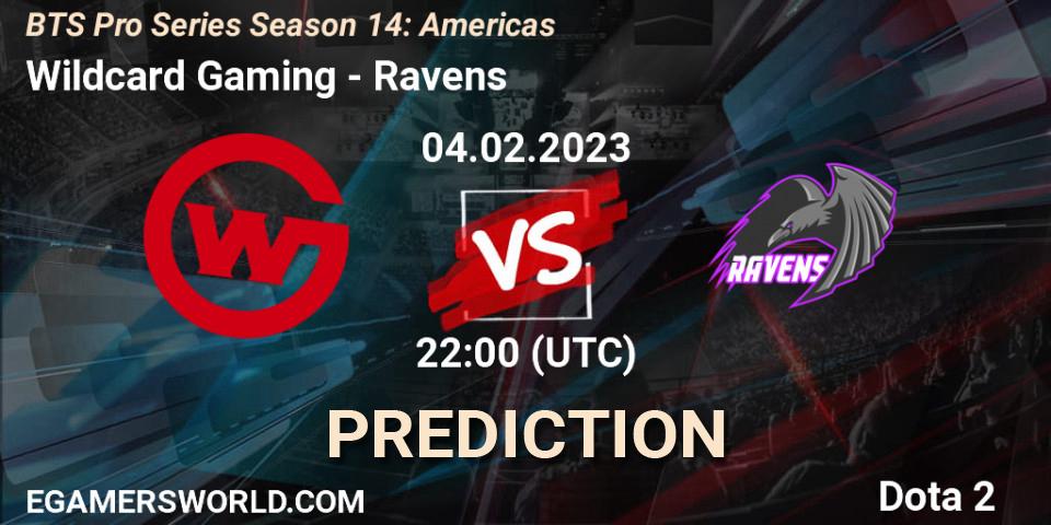 Wildcard Gaming - Ravens: ennuste. 10.02.23, Dota 2, BTS Pro Series Season 14: Americas
