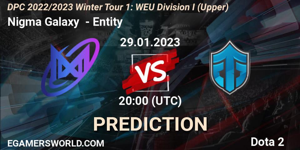 Nigma Galaxy - Entity: ennuste. 29.01.23, Dota 2, DPC 2022/2023 Winter Tour 1: WEU Division I (Upper)