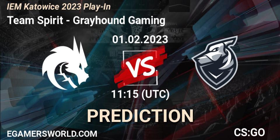 Team Spirit - Grayhound Gaming: ennuste. 01.02.23, CS2 (CS:GO), IEM Katowice 2023 Play-In