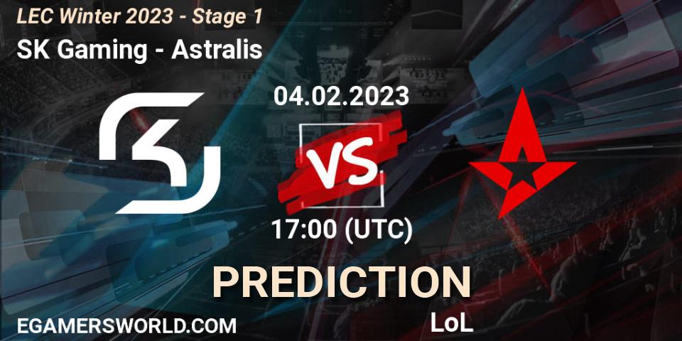 SK Gaming - Astralis: ennuste. 04.02.23, LoL, LEC Winter 2023 - Stage 1