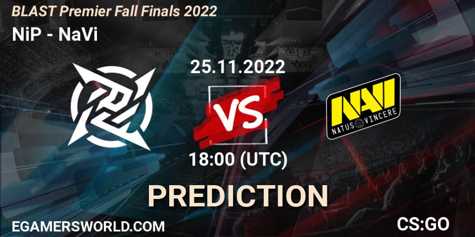 NiP - NaVi: ennuste. 25.11.22, CS2 (CS:GO), BLAST Premier Fall Finals 2022