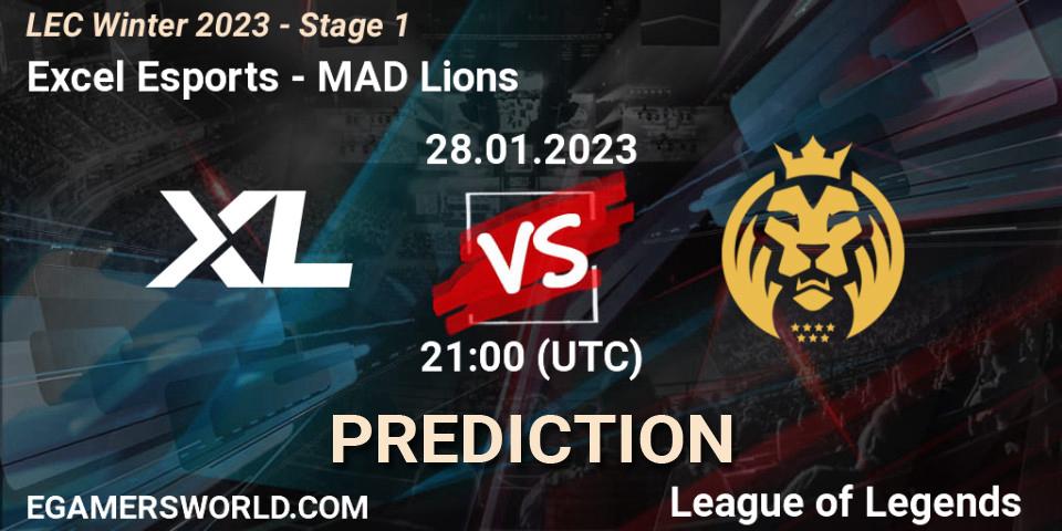 Excel Esports - MAD Lions: ennuste. 28.01.23, LoL, LEC Winter 2023 - Stage 1