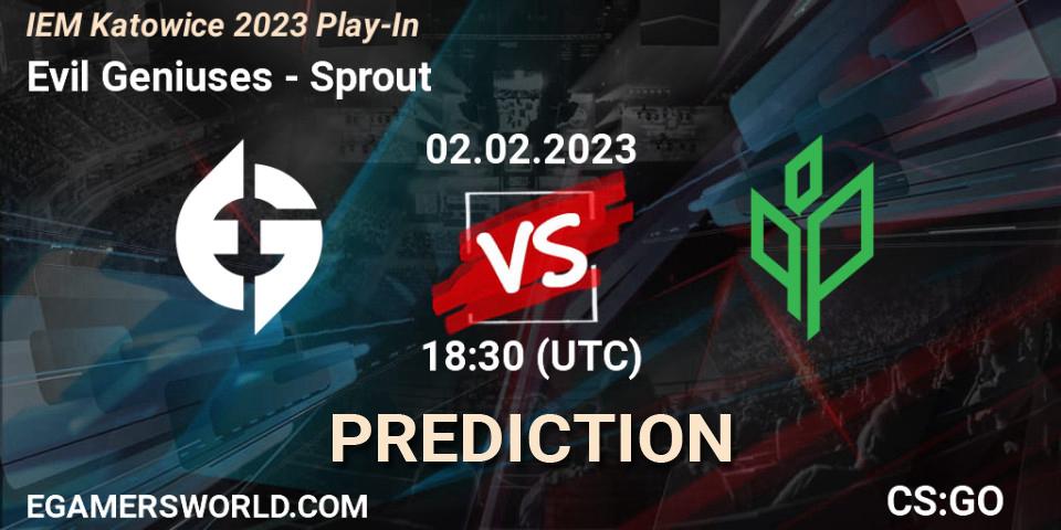 Evil Geniuses - Sprout: ennuste. 02.02.23, CS2 (CS:GO), IEM Katowice 2023 Play-In