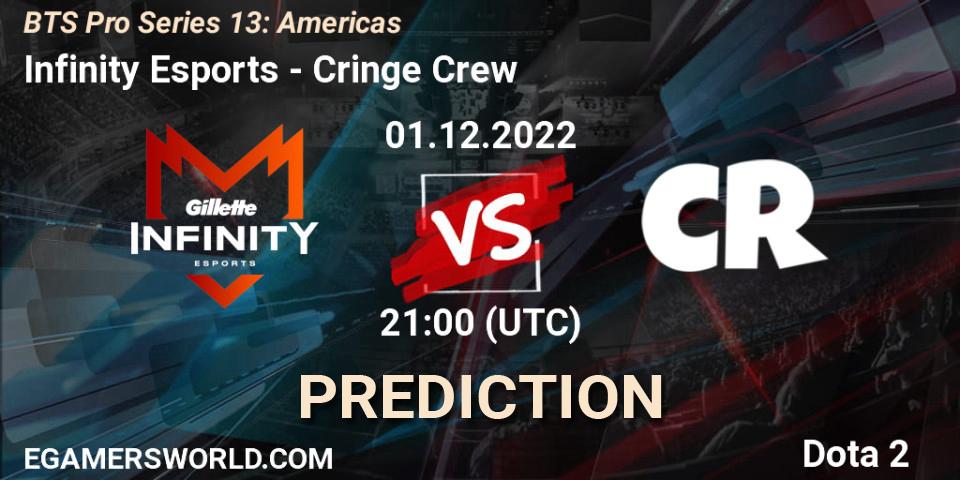 Infinity Esports - Cringe Crew: ennuste. 29.11.22, Dota 2, BTS Pro Series 13: Americas