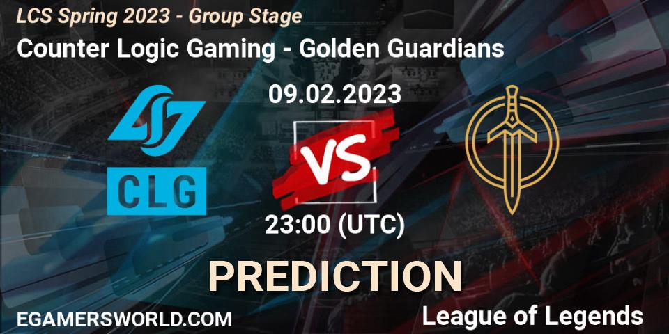 Counter Logic Gaming - Golden Guardians: ennuste. 10.02.23, LoL, LCS Spring 2023 - Group Stage