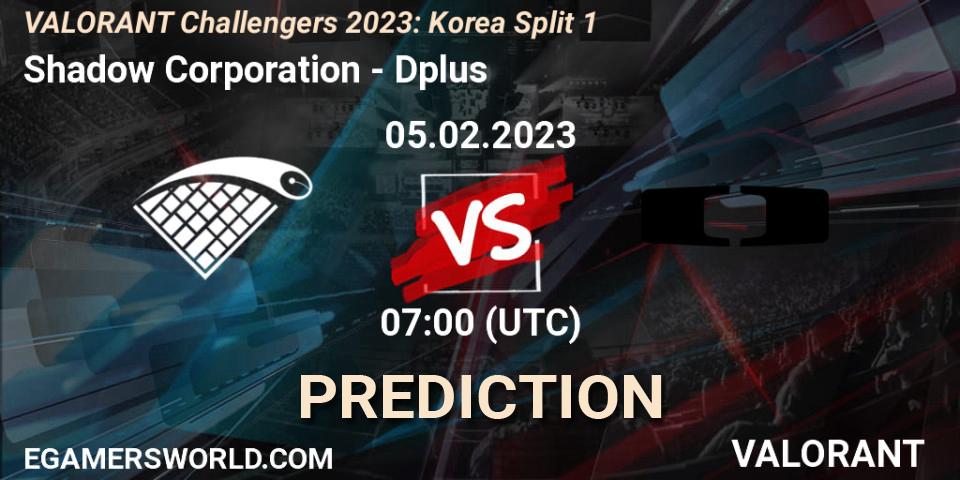 Shadow Corporation - Dplus: ennuste. 05.02.23, VALORANT, VALORANT Challengers 2023: Korea Split 1