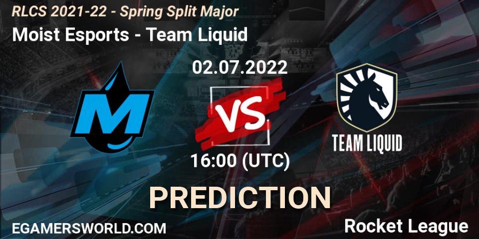 Moist Esports - Team Liquid: ennuste. 02.07.22, Rocket League, RLCS 2021-22 - Spring Split Major