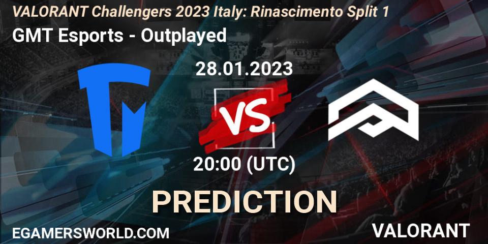 GMT Esports - Outplayed: ennuste. 28.01.23, VALORANT, VALORANT Challengers 2023 Italy: Rinascimento Split 1