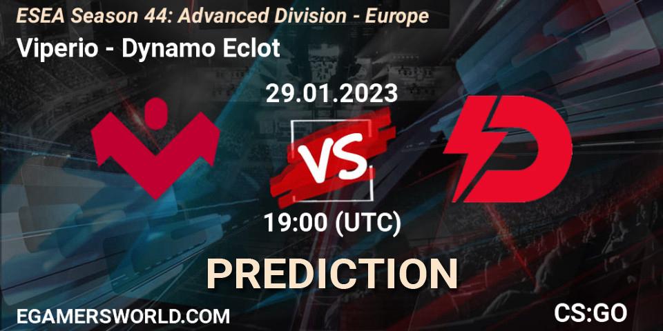 Viperio - Dynamo Eclot: ennuste. 29.01.23, CS2 (CS:GO), ESEA Season 44: Advanced Division - Europe