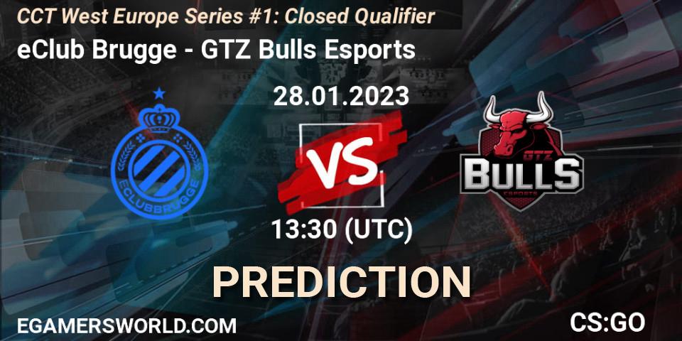 eClub Brugge - GTZ Bulls Esports: ennuste. 28.01.23, CS2 (CS:GO), CCT West Europe Series #1: Closed Qualifier