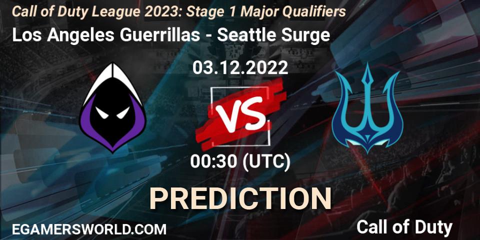 Los Angeles Guerrillas - Seattle Surge: ennuste. 03.12.22, Call of Duty, Call of Duty League 2023: Stage 1 Major Qualifiers