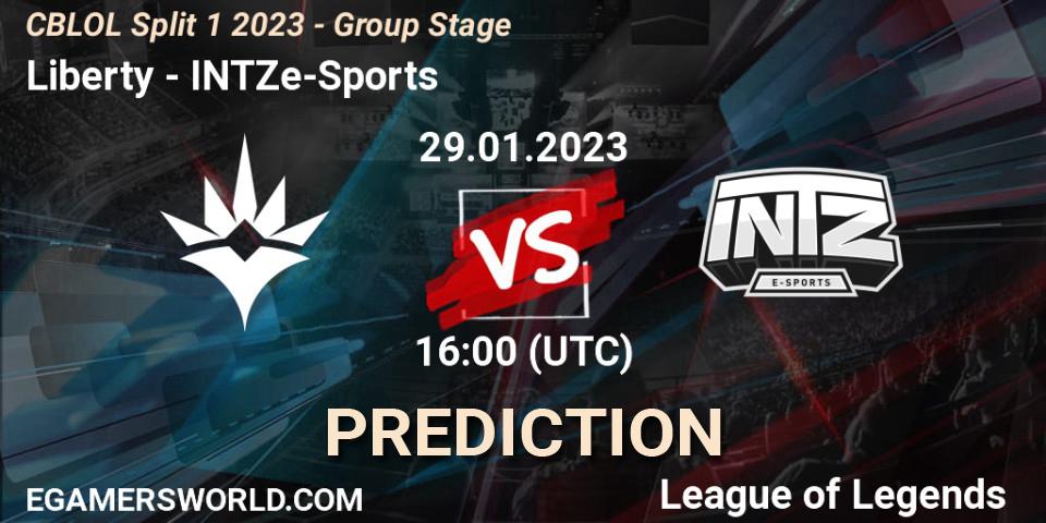 Liberty - INTZ e-Sports: ennuste. 29.01.23, LoL, CBLOL Split 1 2023 - Group Stage