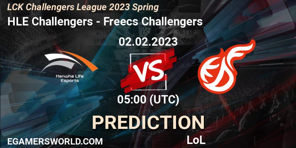 HLE Challengers - Freecs Challengers: ennuste. 02.02.23, LoL, LCK Challengers League 2023 Spring