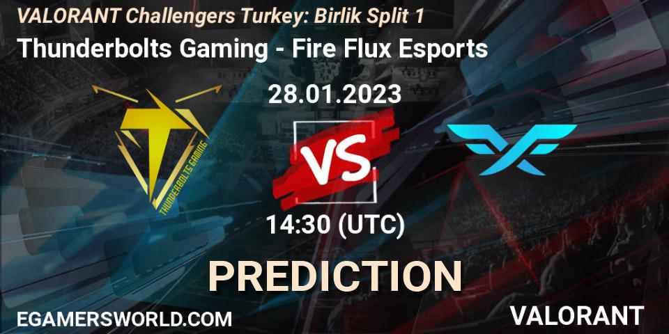 Thunderbolts Gaming - Fire Flux Esports: ennuste. 28.01.23, VALORANT, VALORANT Challengers 2023 Turkey: Birlik Split 1