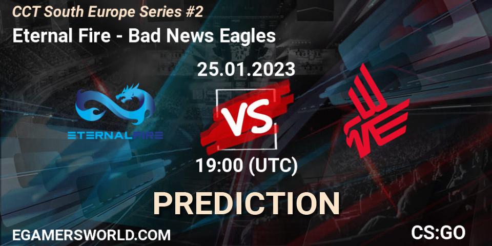 Eternal Fire - Bad News Eagles: ennuste. 25.01.23, CS2 (CS:GO), CCT South Europe Series #2