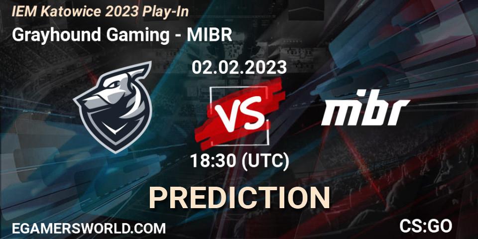 Grayhound Gaming - MIBR: ennuste. 02.02.23, CS2 (CS:GO), IEM Katowice 2023 Play-In