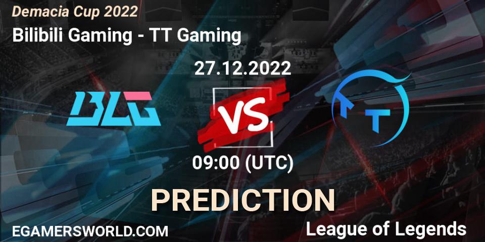 Bilibili Gaming - TT Gaming: ennuste. 27.12.22, LoL, Demacia Cup 2022