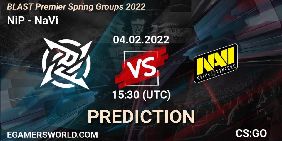 NiP - NaVi: ennuste. 04.02.22, CS2 (CS:GO), BLAST Premier Spring Groups 2022