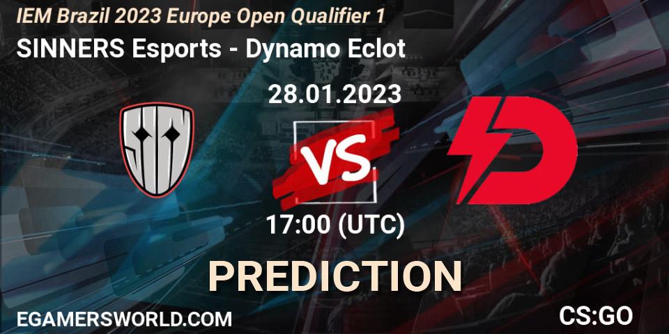 SINNERS Esports - Dynamo Eclot: ennuste. 28.01.23, CS2 (CS:GO), IEM Brazil Rio 2023 Europe Open Qualifier 1