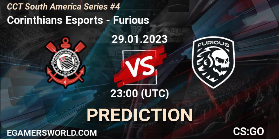 Corinthians Esports - Furious: ennuste. 29.01.23, CS2 (CS:GO), CCT South America Series #4