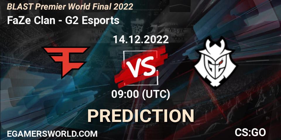 FaZe Clan - G2 Esports: ennuste. 14.12.22, CS2 (CS:GO), BLAST Premier World Final 2022