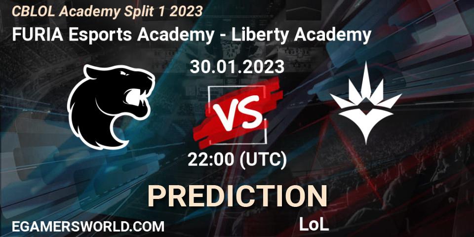 FURIA Esports Academy - Liberty Academy: ennuste. 30.01.23, LoL, CBLOL Academy Split 1 2023