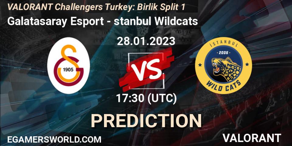 Galatasaray Esport - İstanbul Wildcats: ennuste. 28.01.23, VALORANT, VALORANT Challengers 2023 Turkey: Birlik Split 1