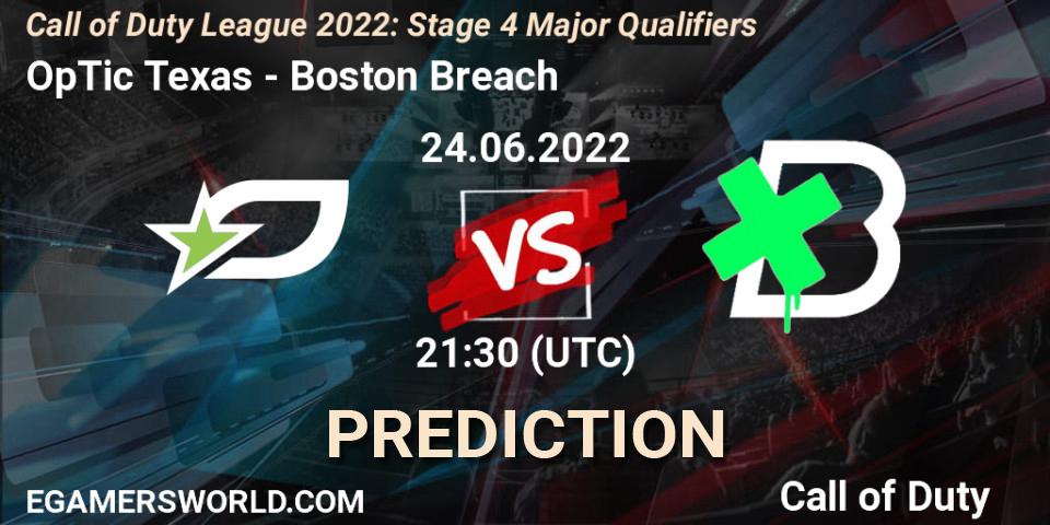 OpTic Texas - Boston Breach: ennuste. 24.06.22, Call of Duty, Call of Duty League 2022: Stage 4