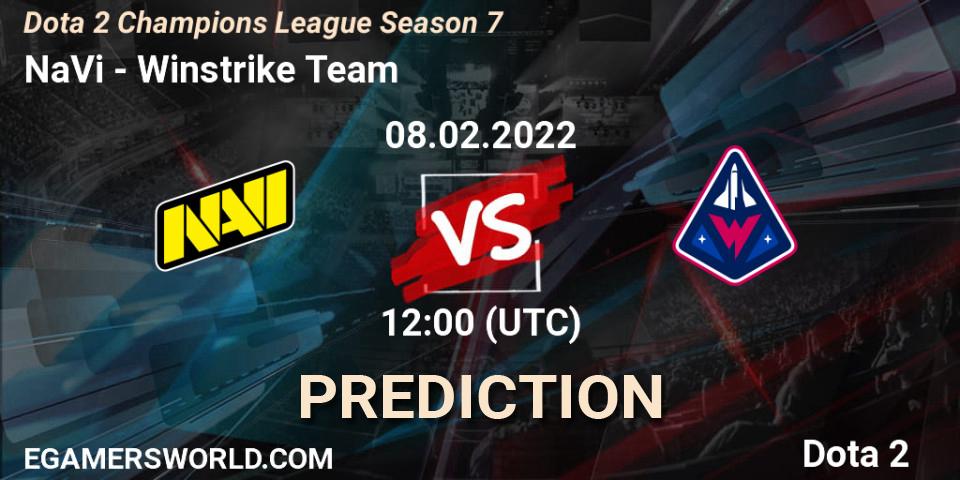 NaVi - Winstrike Team: ennuste. 08.02.22, Dota 2, Dota 2 Champions League 2022 Season 7
