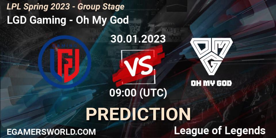 LGD Gaming - Oh My God: ennuste. 30.01.23, LoL, LPL Spring 2023 - Group Stage