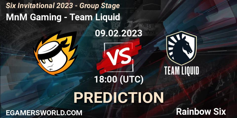 MnM Gaming - Team Liquid: ennuste. 09.02.23, Rainbow Six, Six Invitational 2023 - Group Stage