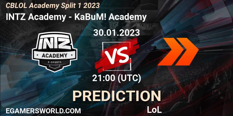 INTZ Academy - KaBuM! Academy: ennuste. 30.01.23, LoL, CBLOL Academy Split 1 2023