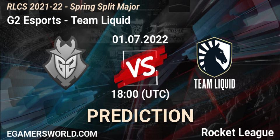 G2 Esports - Team Liquid: ennuste. 01.07.22, Rocket League, RLCS 2021-22 - Spring Split Major