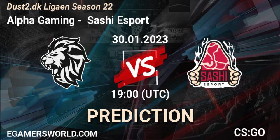Alpha Gaming - Sashi Esport: ennuste. 01.02.23, CS2 (CS:GO), Dust2.dk Ligaen Season 22