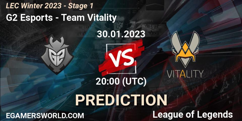 G2 Esports - Team Vitality: ennuste. 30.01.23, LoL, LEC Winter 2023 - Stage 1