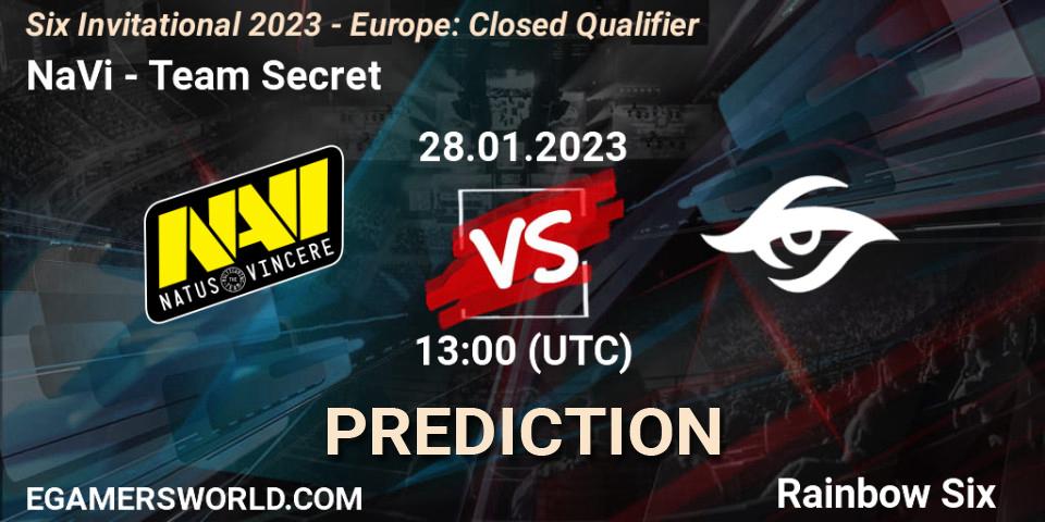 NaVi - Team Secret: ennuste. 28.01.23, Rainbow Six, Six Invitational 2023 - Europe: Closed Qualifier