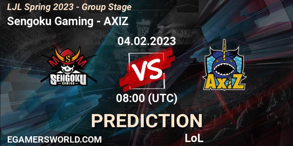 Sengoku Gaming - AXIZ: ennuste. 04.02.23, LoL, LJL Spring 2023 - Group Stage