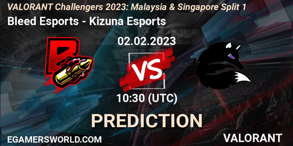 Bleed Esports - Kizuna Esports: ennuste. 02.02.23, VALORANT, VALORANT Challengers 2023: Malaysia & Singapore Split 1