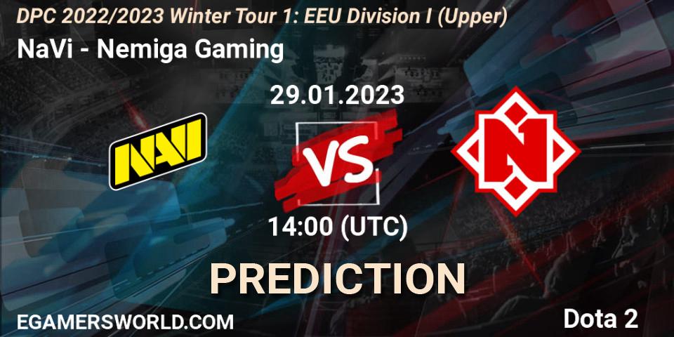 NaVi - Nemiga Gaming: ennuste. 29.01.23, Dota 2, DPC 2022/2023 Winter Tour 1: EEU Division I (Upper)
