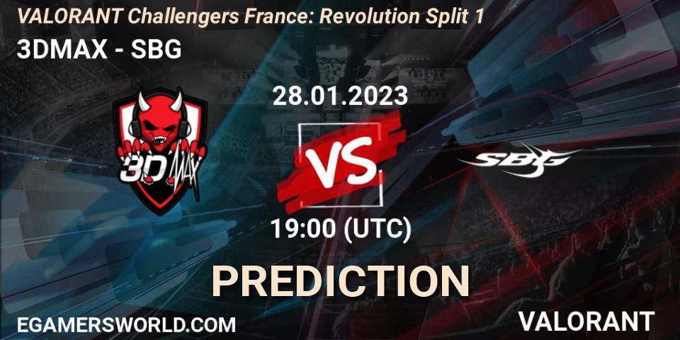 3DMAX - SBG: ennuste. 28.01.23, VALORANT, VALORANT Challengers 2023 France: Revolution Split 1